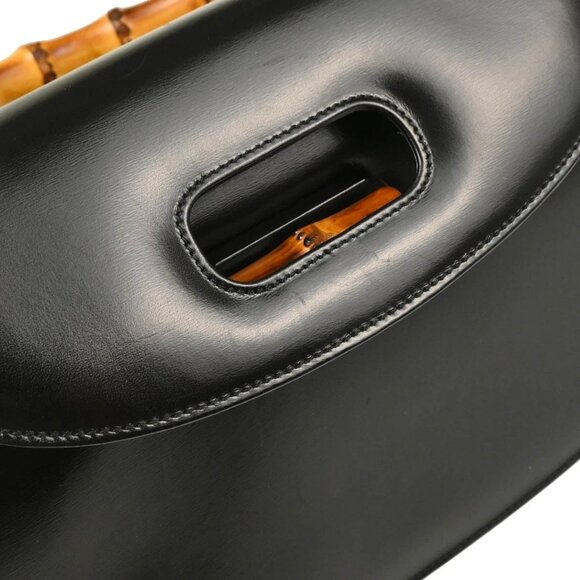 Gucci Black Bamboo 2way Handbag - Picture 5 of 11